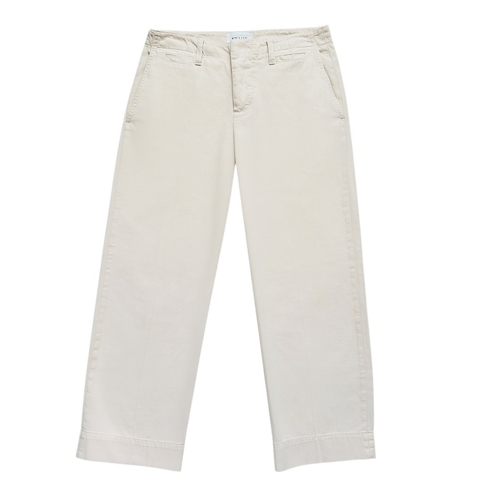 FRAME‎ Washed Nude Pink Wide Leg Cotton Trousers Pants LTBR586 Size 25
